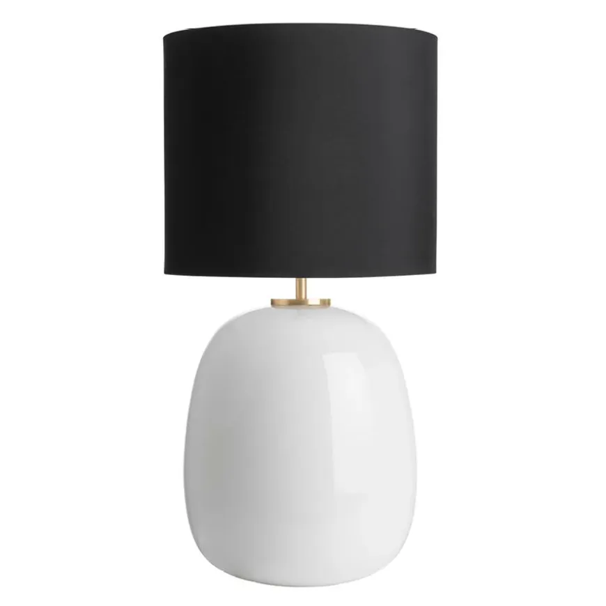 Austra Bordlampe Hvit 35*30 Sort skjerm