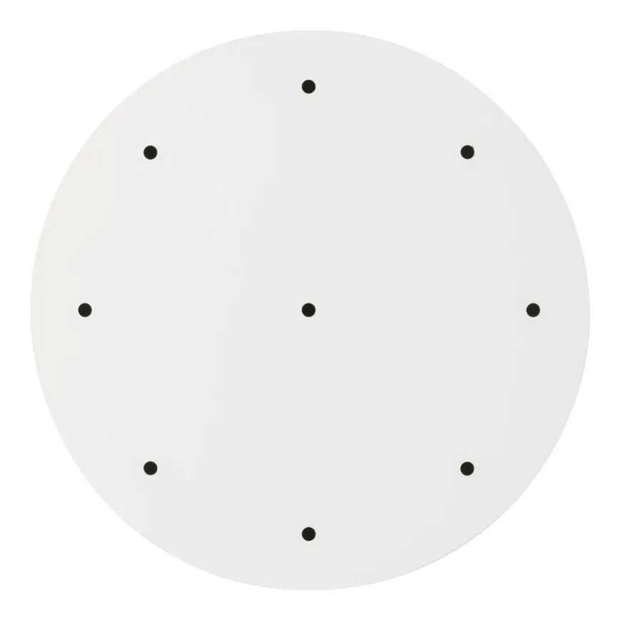 BALDAKIN HVIT RUND Ø400MM 9-HULL