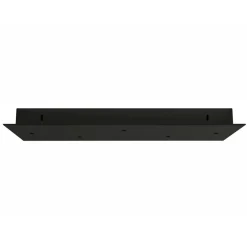 BALDAKIN SORT REKTANGULÆR 500X200MM 5-HULL