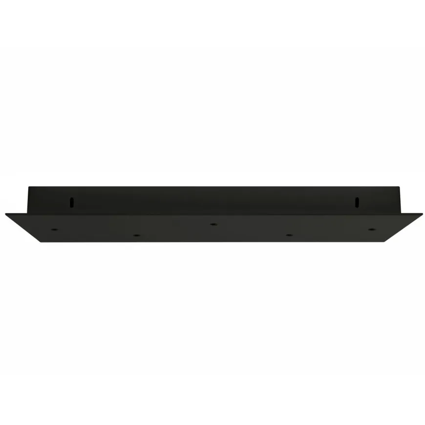 BALDAKIN SORT REKTANGULÆR 500X200MM 5-HULL