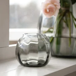 ELLA VASE 22 CM RØKGRÅ