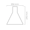 FORMA TAKLAMPE ASK SVART MATT
