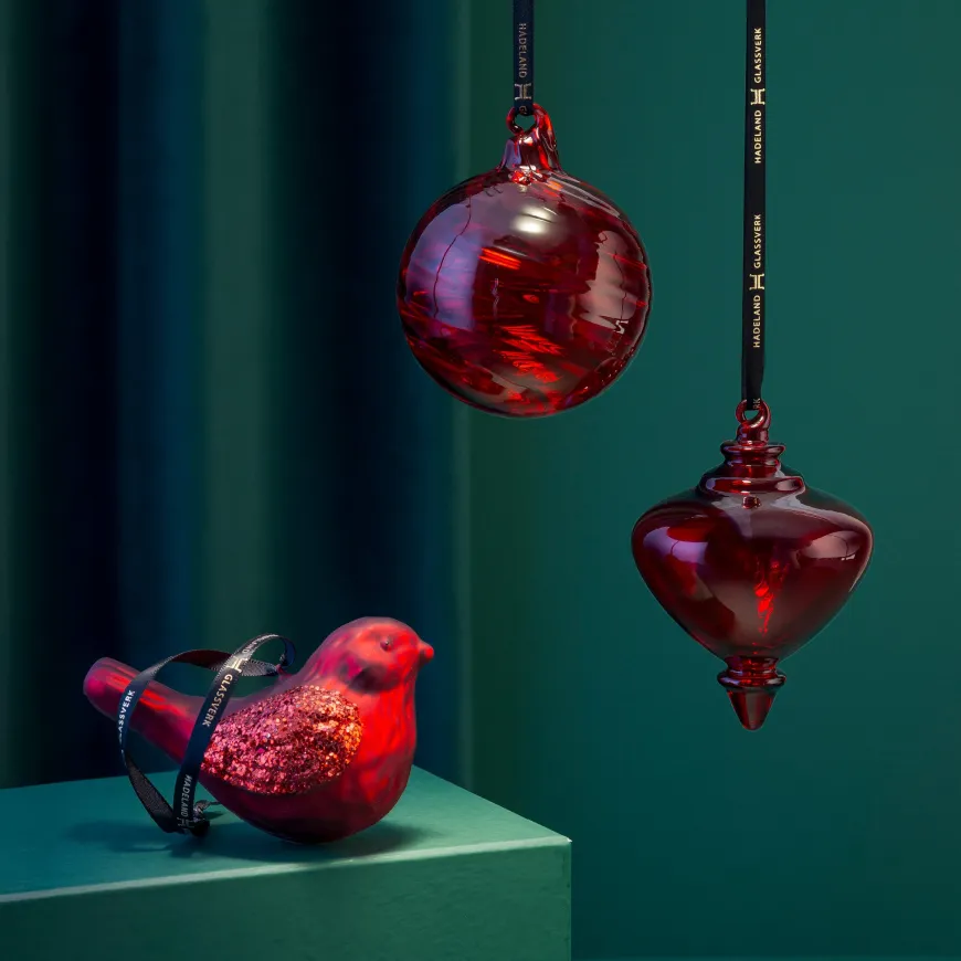 FUGLEKLANG GLASS HENG RØD MIX 3 PK