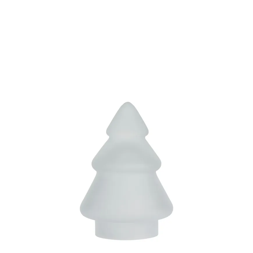 GLASSTRE FROSTET HVIT 9,8 CM