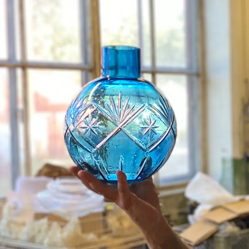 KRYSTALLKULE TAKLAMPE FINN KAKAO 120MM