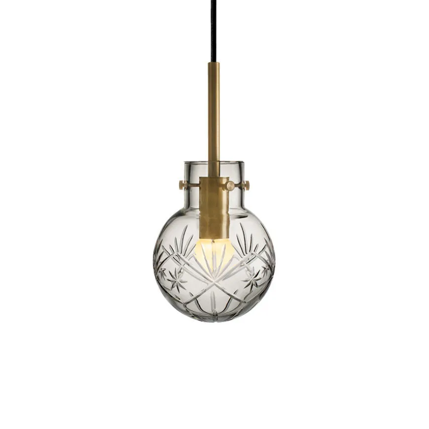 KRYSTALLKULE TAKLAMPE FINN KLAR 120MM