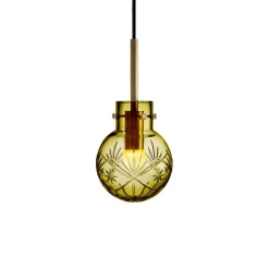 KRYSTALLKULE TAKLAMPE FINN OLIVEN 120MM