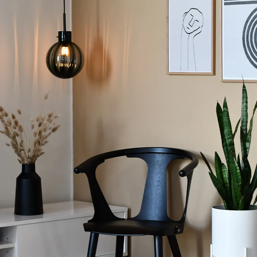 KRYSTALLKULE TAKLAMPE OPTIKK OLIVEN 200MM