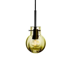 KRYSTALLKULE TAKLAMPE OPTIKK OLIVEN 120MM
