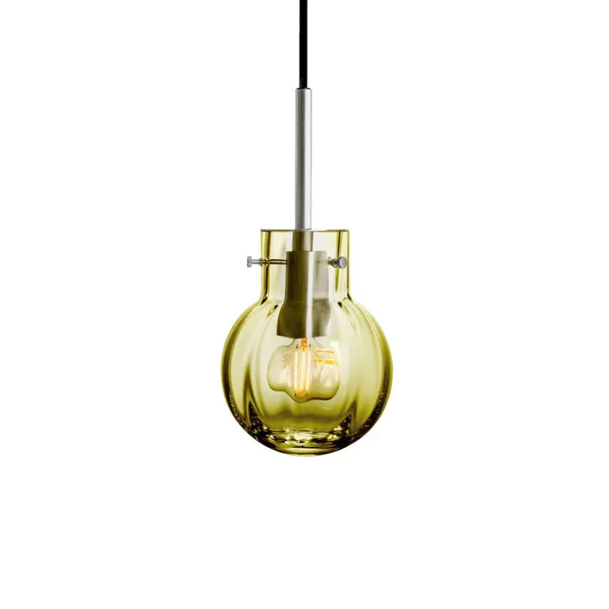 KRYSTALLKULE TAKLAMPE OPTIKK OLIVEN 120MM
