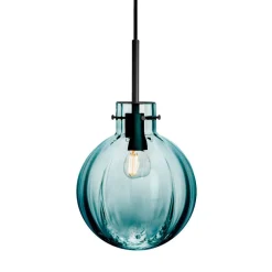 KRYSTALLKULE TAKLAMPE OPTIKK BLÅGRØNN 200MM