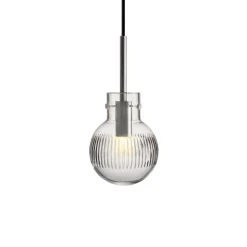 KRYSTALLKULE TAKLAMPE SKJÆR KLAR 120MM
