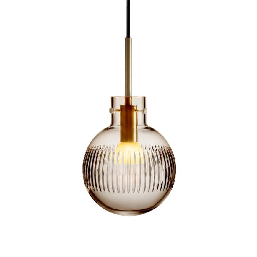 KRYSTALLKULE TAKLAMPE SKJÆR KAKAO 160MM