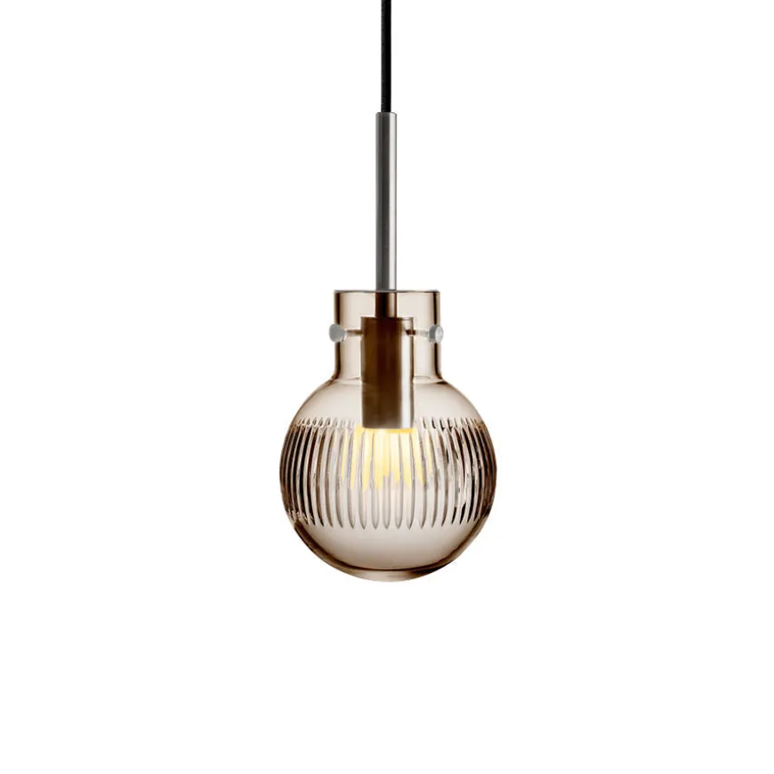 KRYSTALLKULE TAKLAMPE SKJÆR KAKAO 120MM