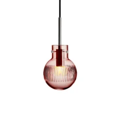 KRYSTALLKULE TAKLAMPE SKJÆR MORGENRØD 120MM