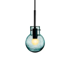 KRYSTALLKULE TAKLAMPE SODA BLÅGRØNN 120MM