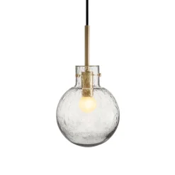 KRYSTALLKULE TAKLAMPE SODA KLAR 160MM