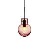 KRYSTALLKULE TAKLAMPE SODA MORGENRØD 120MM