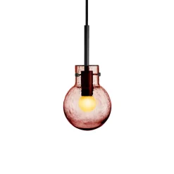 KRYSTALLKULE TAKLAMPE SODA MORGENRØD 120MM