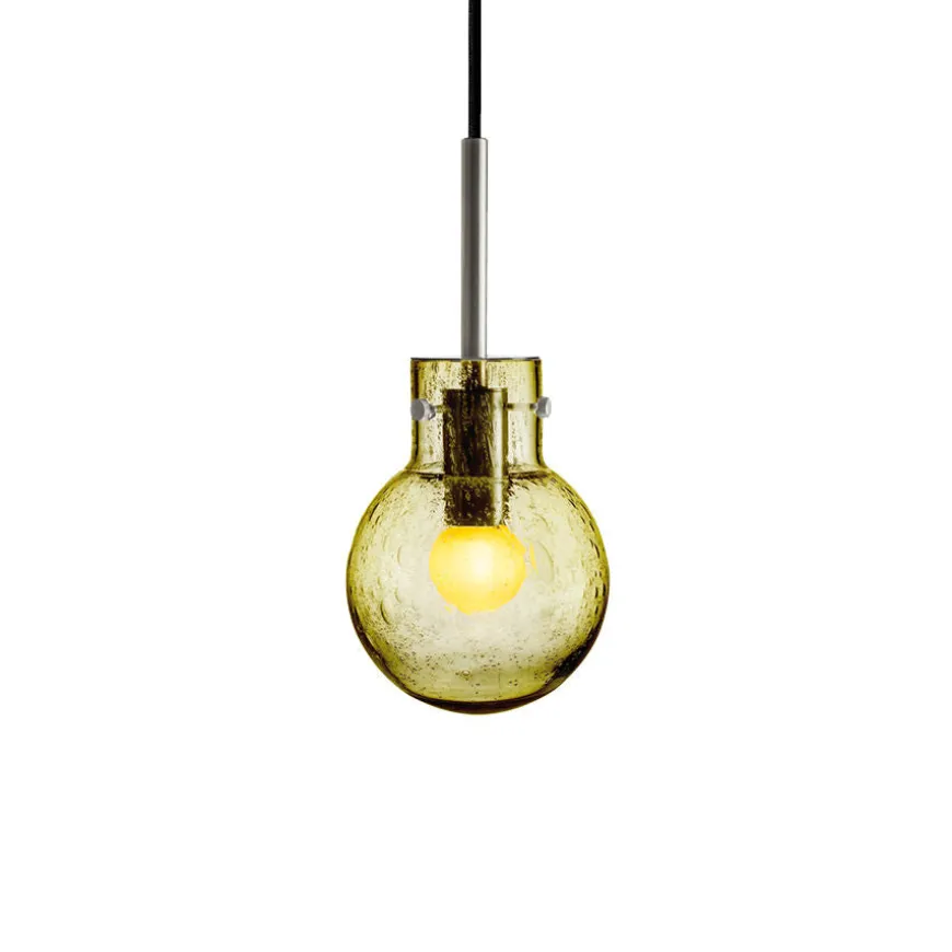 KRYSTALLKULE TAKLAMPE SODA OLIVEN 120MM