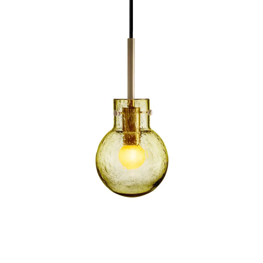 KRYSTALLKULE TAKLAMPE SODA OLIVEN 120MM