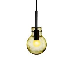 KRYSTALLKULE TAKLAMPE SODA OLIVEN 120MM