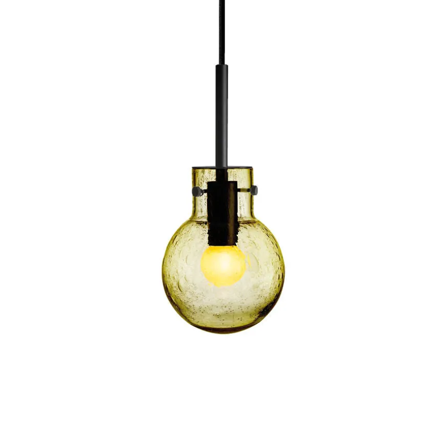 KRYSTALLKULE TAKLAMPE SODA OLIVEN 120MM
