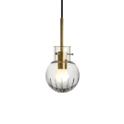 KRYSTALLKULE TAKLAMPE STOR STJERNE KLAR 120MM