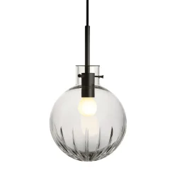KRYSTALLKULE TAKLAMPE STOR STJERNE KLAR 200MM