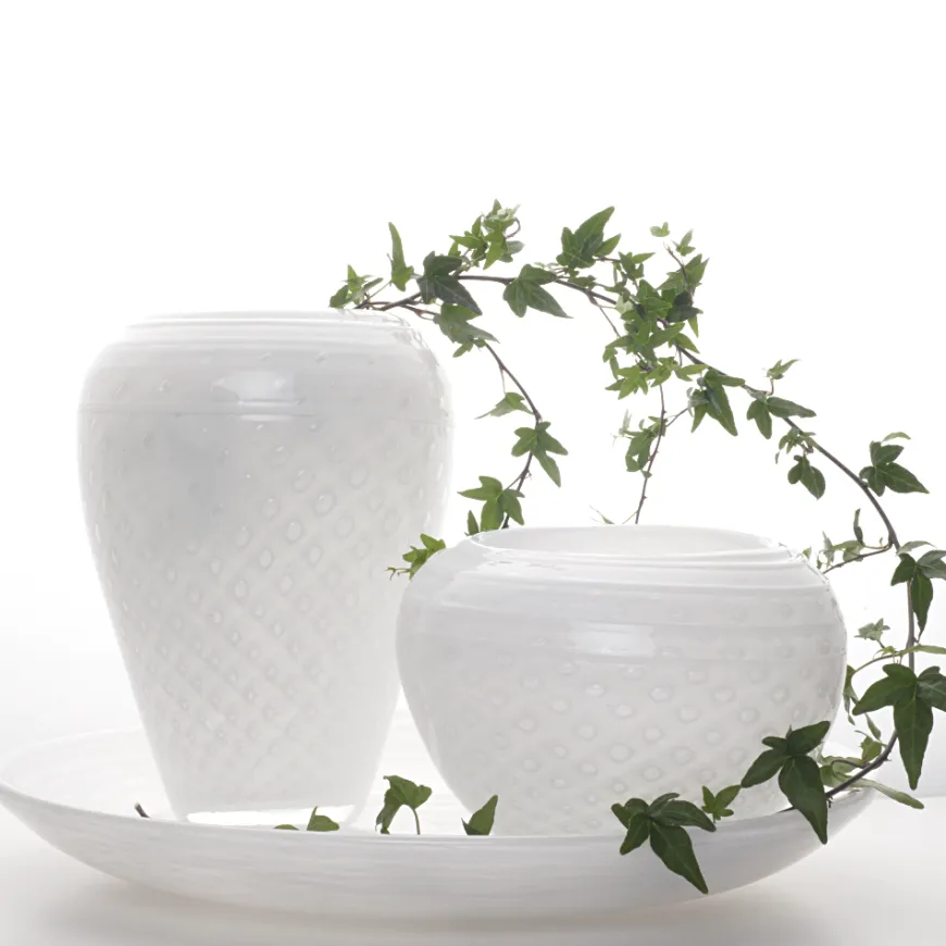LOBELIA VASE 24,5 CM HVIT