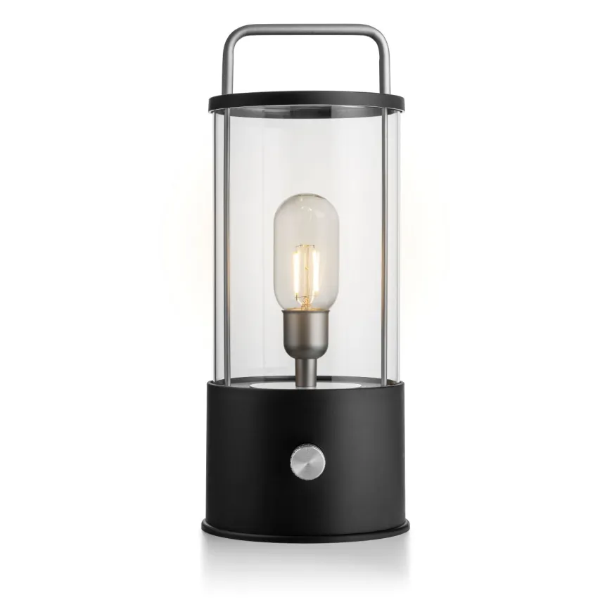 NORGESGLASSET LED LYKT 36 CM SORT