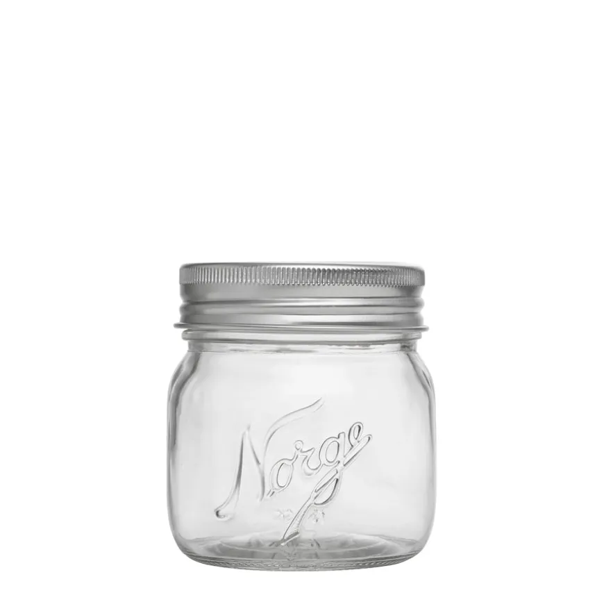NORGESGLASSET OPPBEVARINGSGLASS 0,4L SKRULOKK 4PK