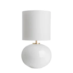 SENJA Bordlampe Hvit 30*30 Hvit skjerm