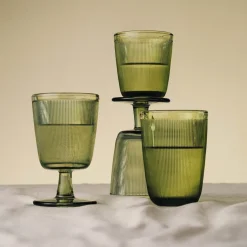 SIRI GLASS MED STETT 4 PK GRØNN