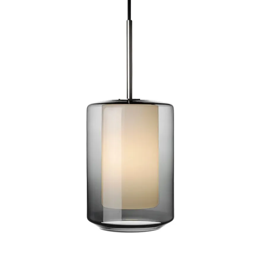 Taklampe 4245 Røkgrå og hvit