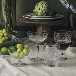 VICTORIA DESSERTSKÅL MED RUTESLIP OG STETT 25CL 2PK